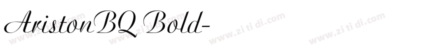 AristonBQ Bold字体转换